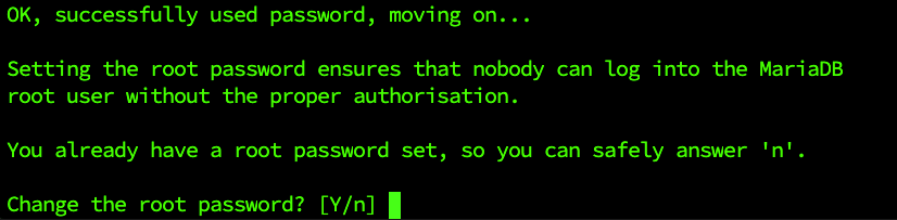 MariaDB Password